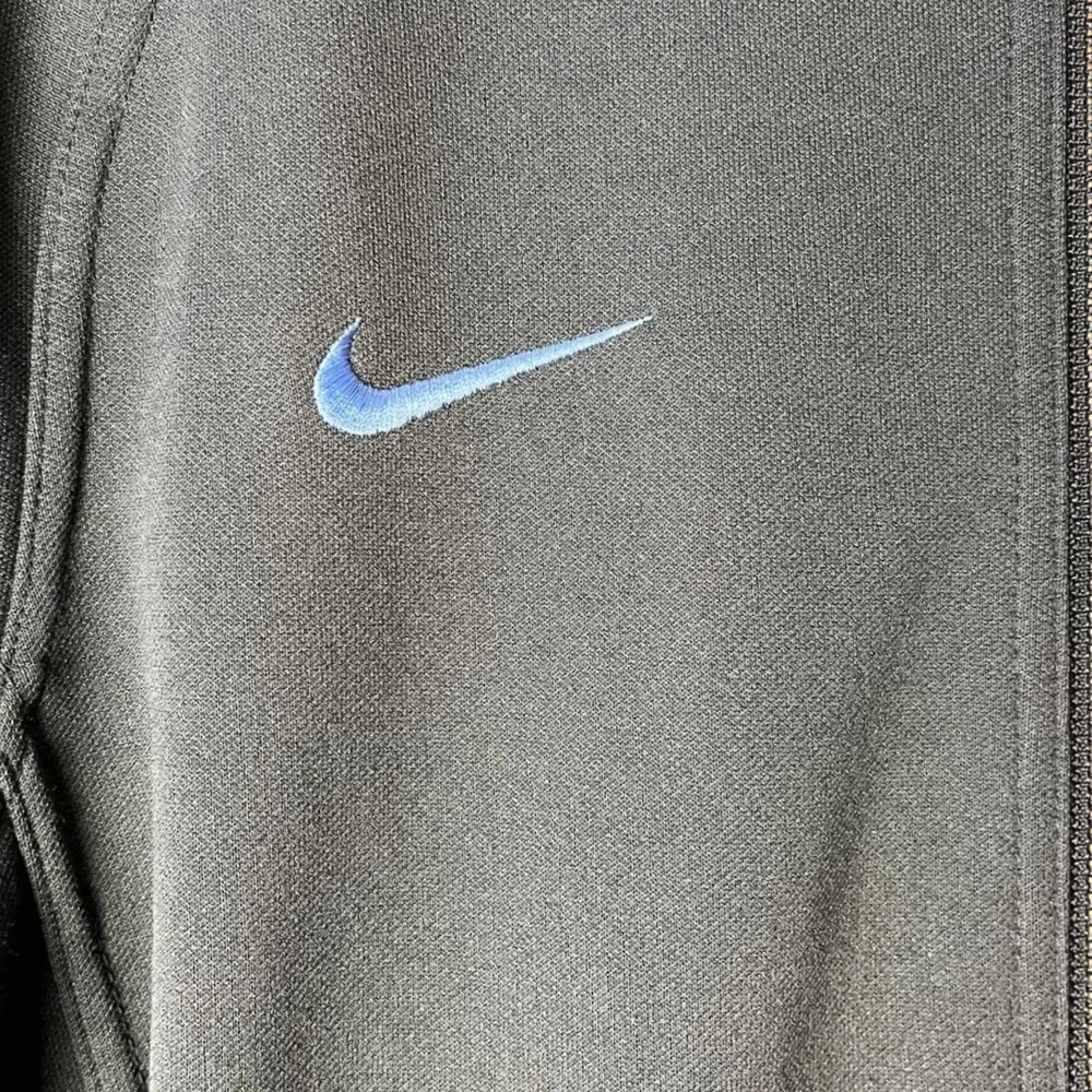 UNC Nike Track Jacket Mens S Grey Carolina Blue NCAA Basketball Full Zip/